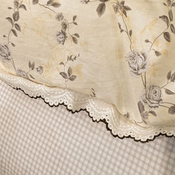 91家纺网 家纺一手货源 找家纺 漫仙阁家纺 2026新款云感泡芙棉夏被四件套 槿上花开