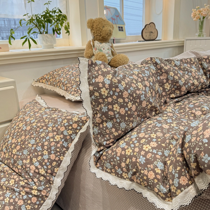 91家纺网 家纺一手货源 找家纺 漫仙阁家纺 2026新款云感泡芙棉夏被四件套 漫野