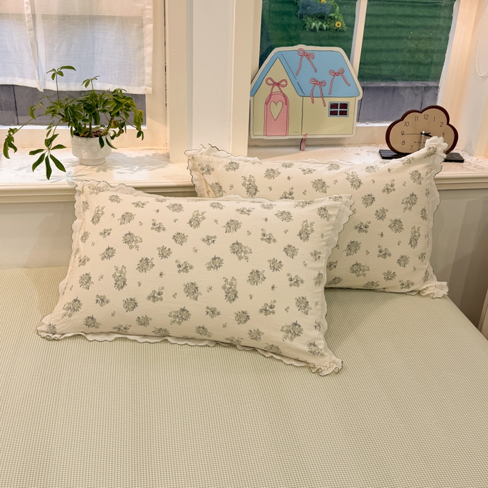 91家纺网 家纺一手货源 找家纺 漫仙阁家纺 2026新款云感泡芙棉夏被四件套 南烟