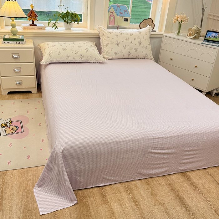 91家纺网 家纺一手货源 找家纺 漫仙阁家纺 2026新款云感泡芙棉夏被四件套 唯美