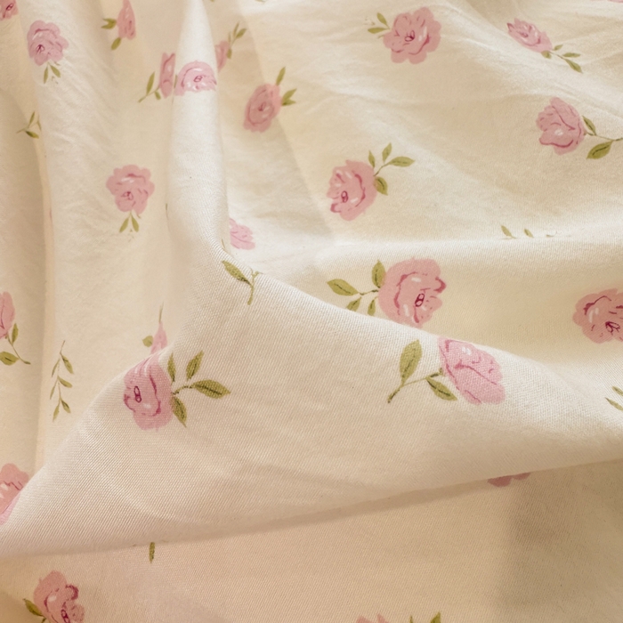 91家纺网 家纺一手货源 找家纺 漫仙阁家纺 2026新款云感泡芙棉夏被四件套 小玫瑰