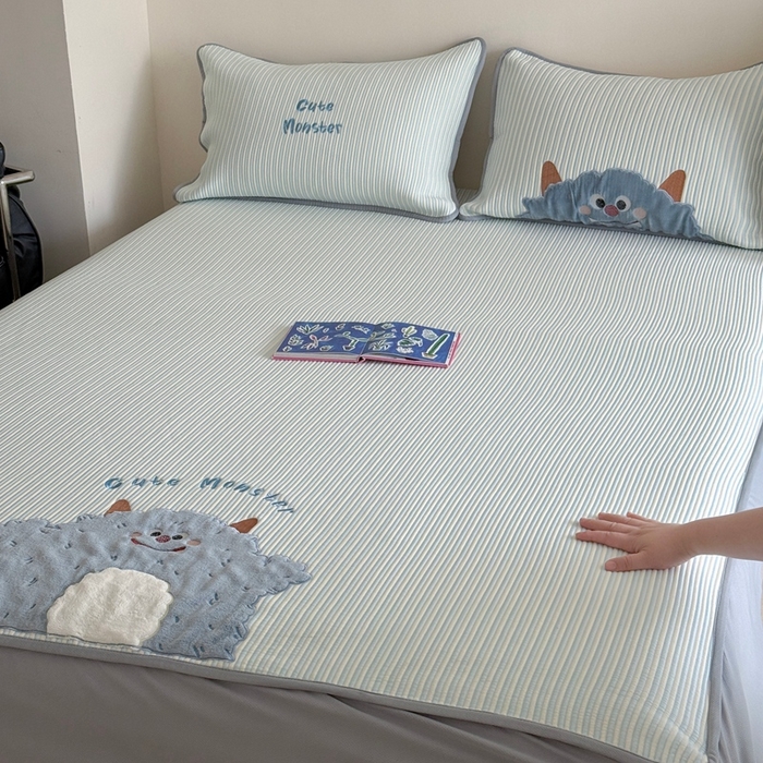 91家纺网 家纺一手货源 找家纺 （总）暖生活 2026春夏新款3DMAX超凉感原创软凉席席子空调软席-床笠款