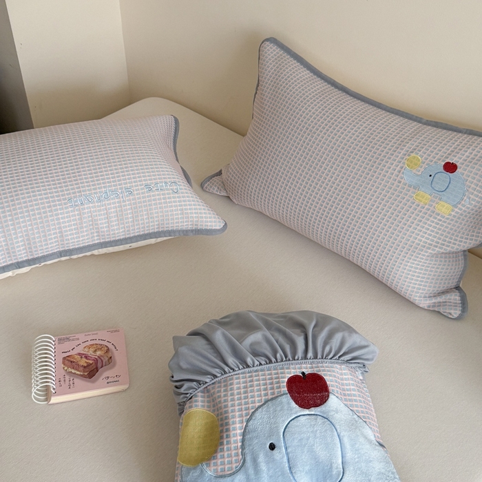 91家纺网 家纺一手货源 找家纺 暖生活 2026春夏新款3DMAX超凉感原创软凉席席子空调软席-床笠款 苹果象-床笠款