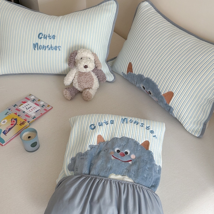 91家纺网 家纺一手货源 找家纺 暖生活 2026春夏新款3DMAX超凉感原创软凉席席子空调软席-床笠款 大怪兽-床笠款