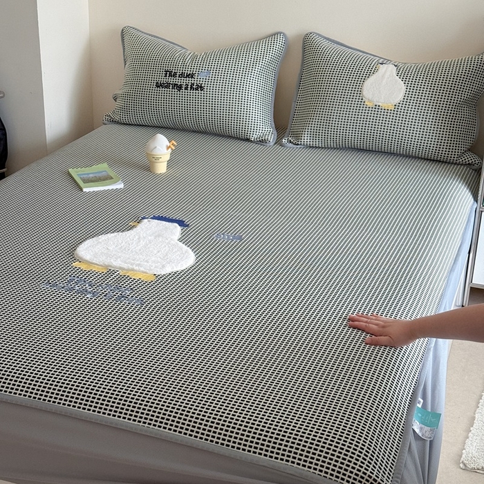 暖生活 2026春夏新款3DMAX超凉感原创软凉席席子空调软席-床笠款 大白鹅-床笠款