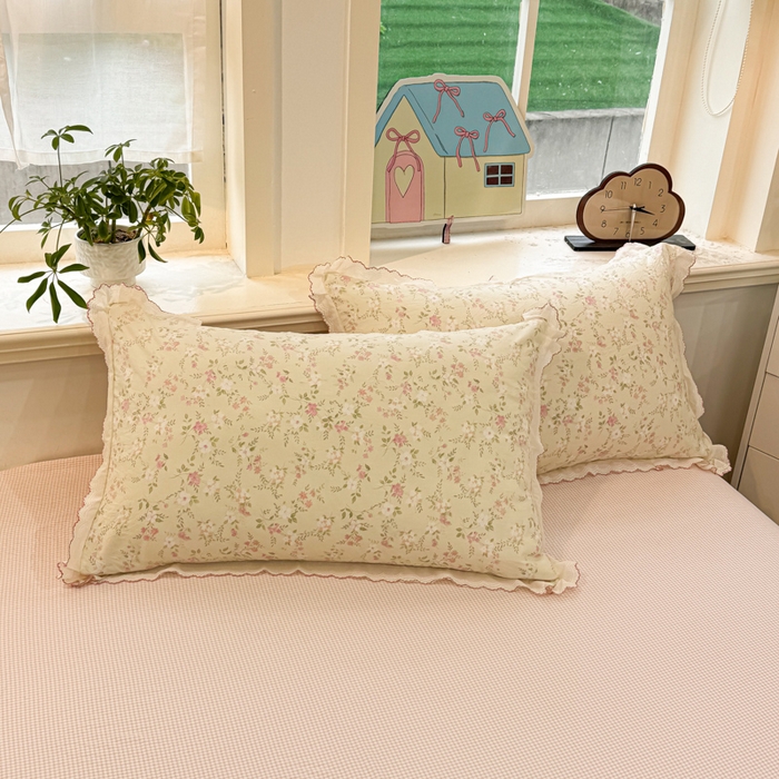 91家纺网 家纺一手货源 找家纺 漫仙阁家纺 2026新款云感泡芙棉夏被四件套 叶朦胧