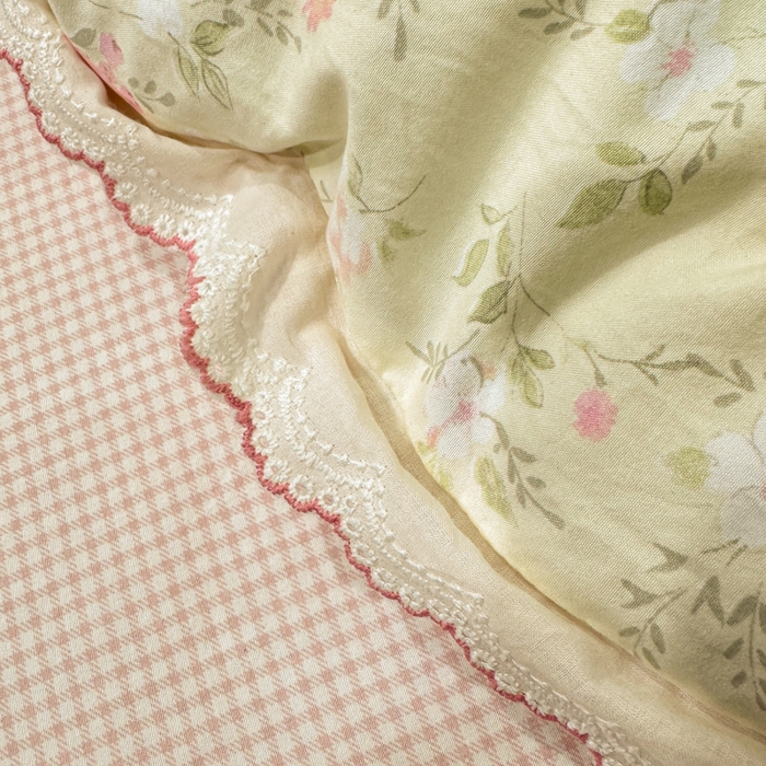 91家纺网 家纺一手货源 找家纺 漫仙阁家纺 2026新款云感泡芙棉夏被四件套 叶朦胧