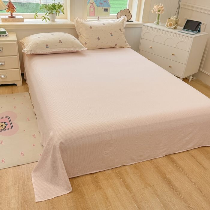 91家纺网 家纺一手货源 找家纺 漫仙阁家纺 2026新款云感泡芙棉夏被四件套 音乐狗