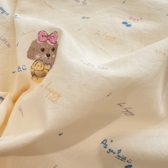 91家纺网 家纺一手货源 找家纺 漫仙阁家纺 2026新款云感泡芙棉夏被四件套 音乐狗