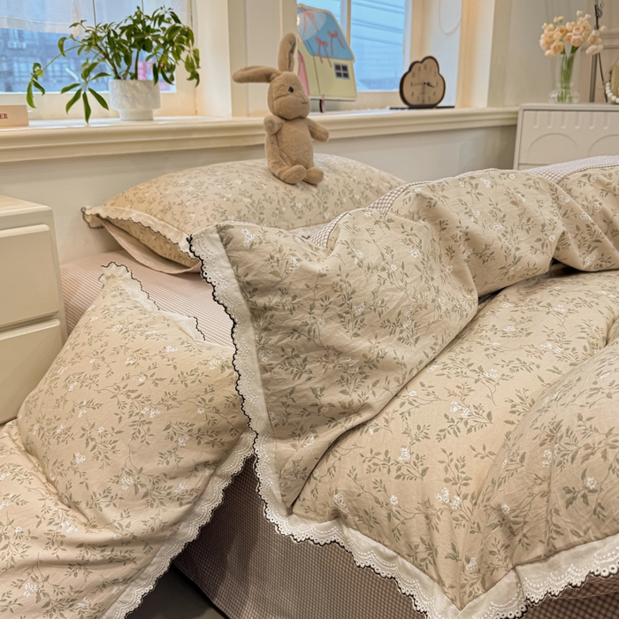 91家纺网 家纺一手货源 找家纺 漫仙阁家纺 2026新款云感泡芙棉夏被四件套 悦枝