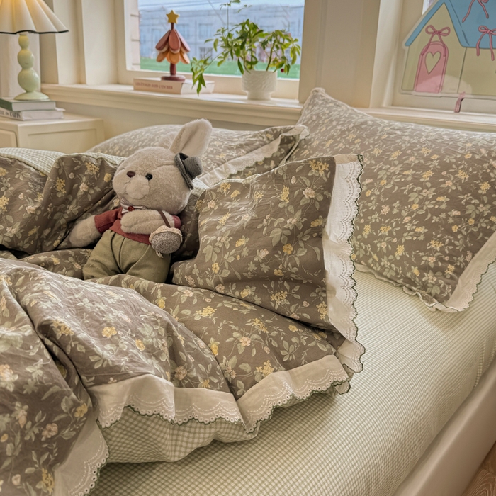 91家纺网 家纺一手货源 找家纺 漫仙阁家纺 2026新款云感泡芙棉夏被四件套 知否