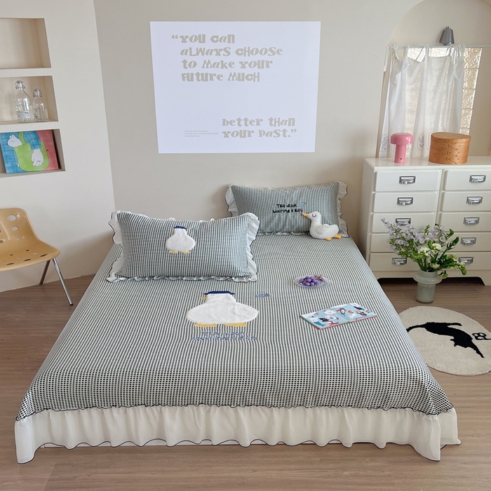 91家纺网 家纺一手货源 找家纺 （总）暖生活 2026春夏新款3DMAX超凉感原创软凉席席子空调软席-床裙款