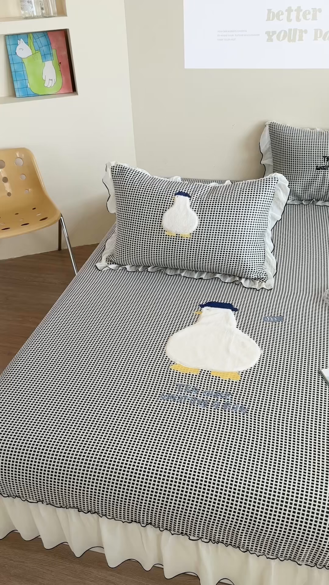 91家纺网 家纺一手货源 找家纺 暖生活 2026春夏新款3DMAX超凉感原创软凉席席子空调软席-床裙款 大白鹅-床裙款