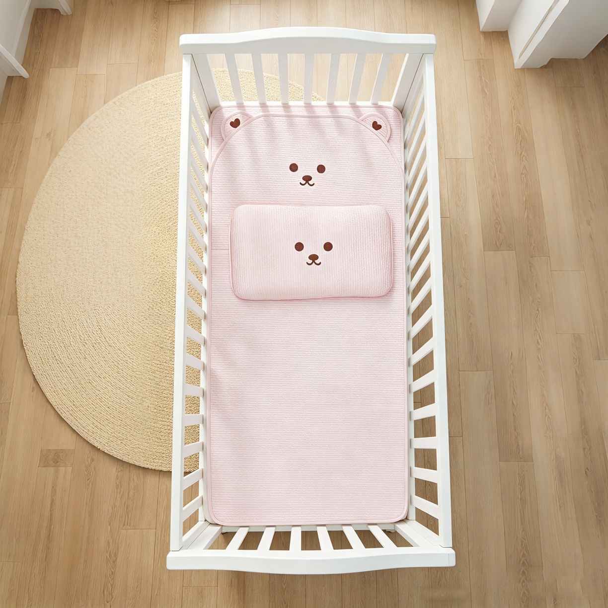 91家纺网 家纺一手货源 找家纺 （总）川悦生活 2026新款A类凉豆豆绣花冰丝儿童凉席