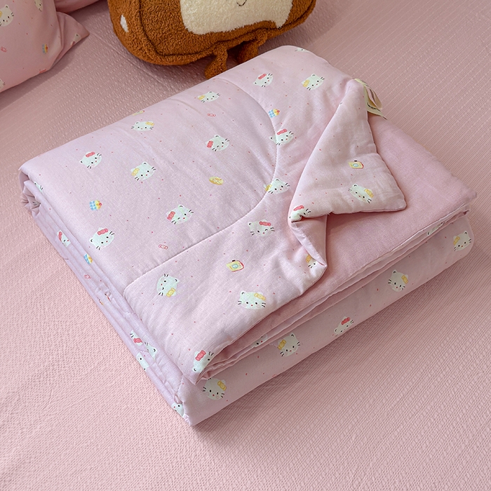 91家纺网 家纺一手货源 找家纺 （总）老帅的工厂店 2026新款A类全棉双层纱大豆纤维夏被