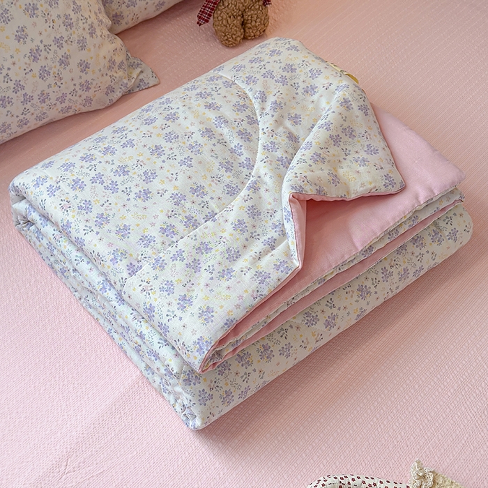 91家纺网 家纺一手货源 找家纺 （总）老帅的工厂店 2026新款A类全棉双层纱大豆纤维夏被