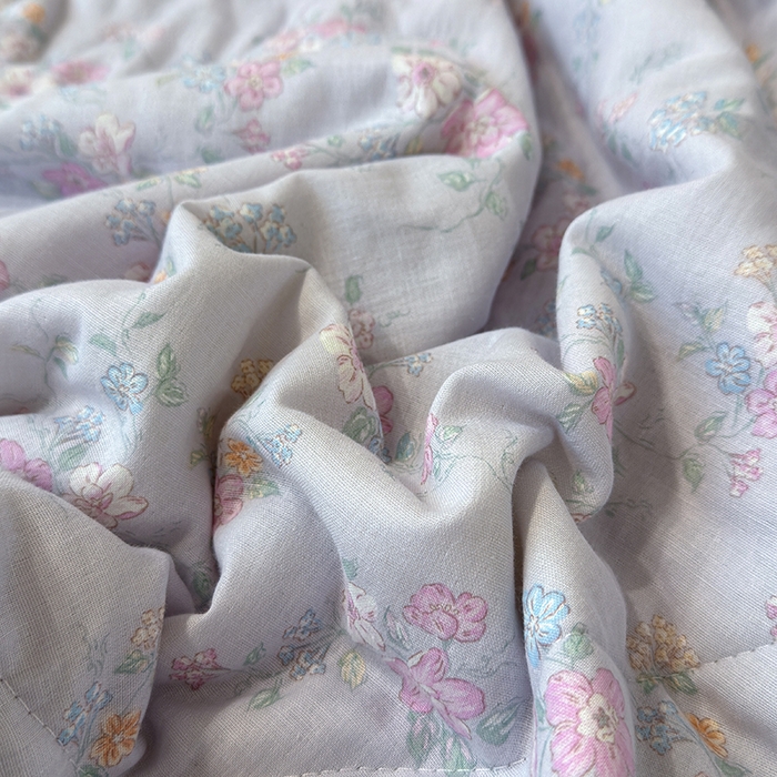 91家纺网 家纺一手货源 找家纺 老帅的工厂店 2026新款A类全棉双层纱大豆纤维夏被 花清梦