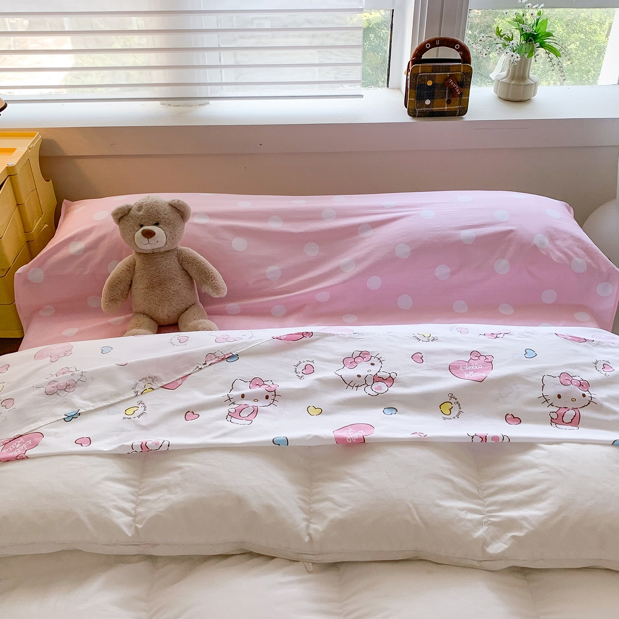 91家纺网 家纺一手货源 找家纺 （总）玉元坊 2026新款三丽鸥正版授权儿童卡通全棉纯棉旅行隔脏睡袋火车出行睡袋