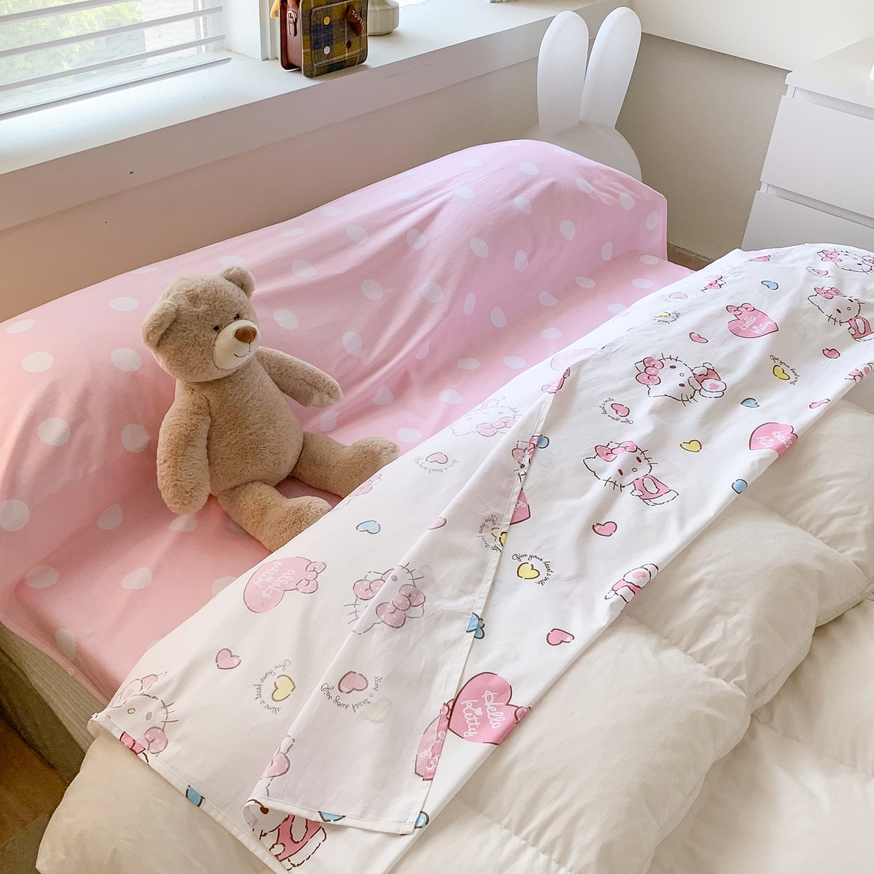 91家纺网 家纺一手货源 找家纺 （总）玉元坊 2026新款三丽鸥正版授权儿童卡通全棉纯棉旅行隔脏睡袋火车出行睡袋