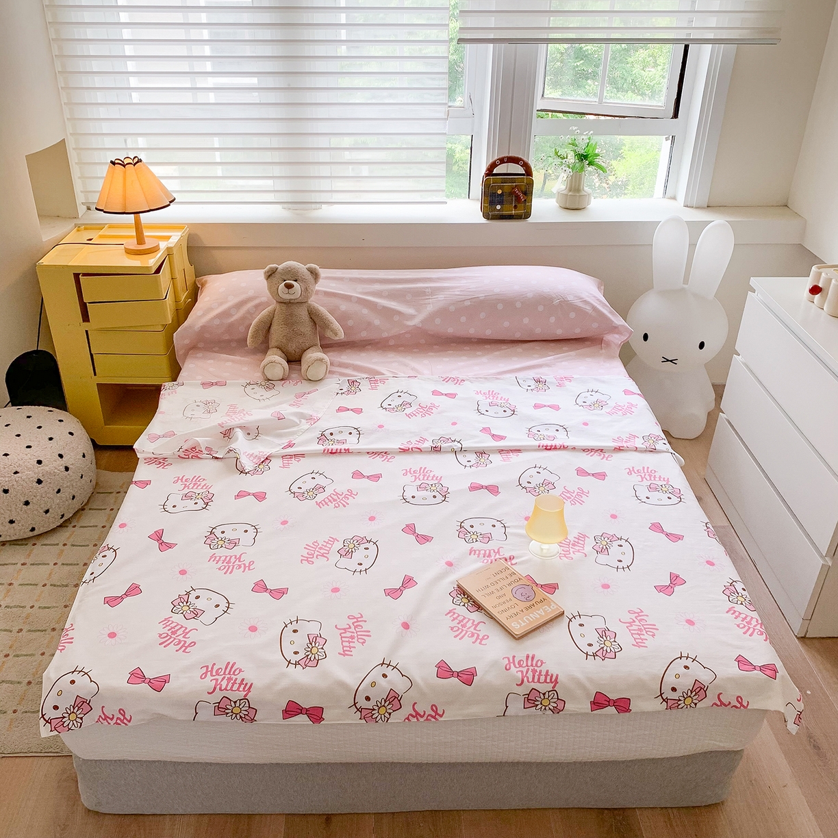 91家纺网 家纺一手货源 找家纺 （总）玉元坊 2026新款三丽鸥正版授权儿童卡通全棉纯棉旅行隔脏睡袋火车出行睡袋