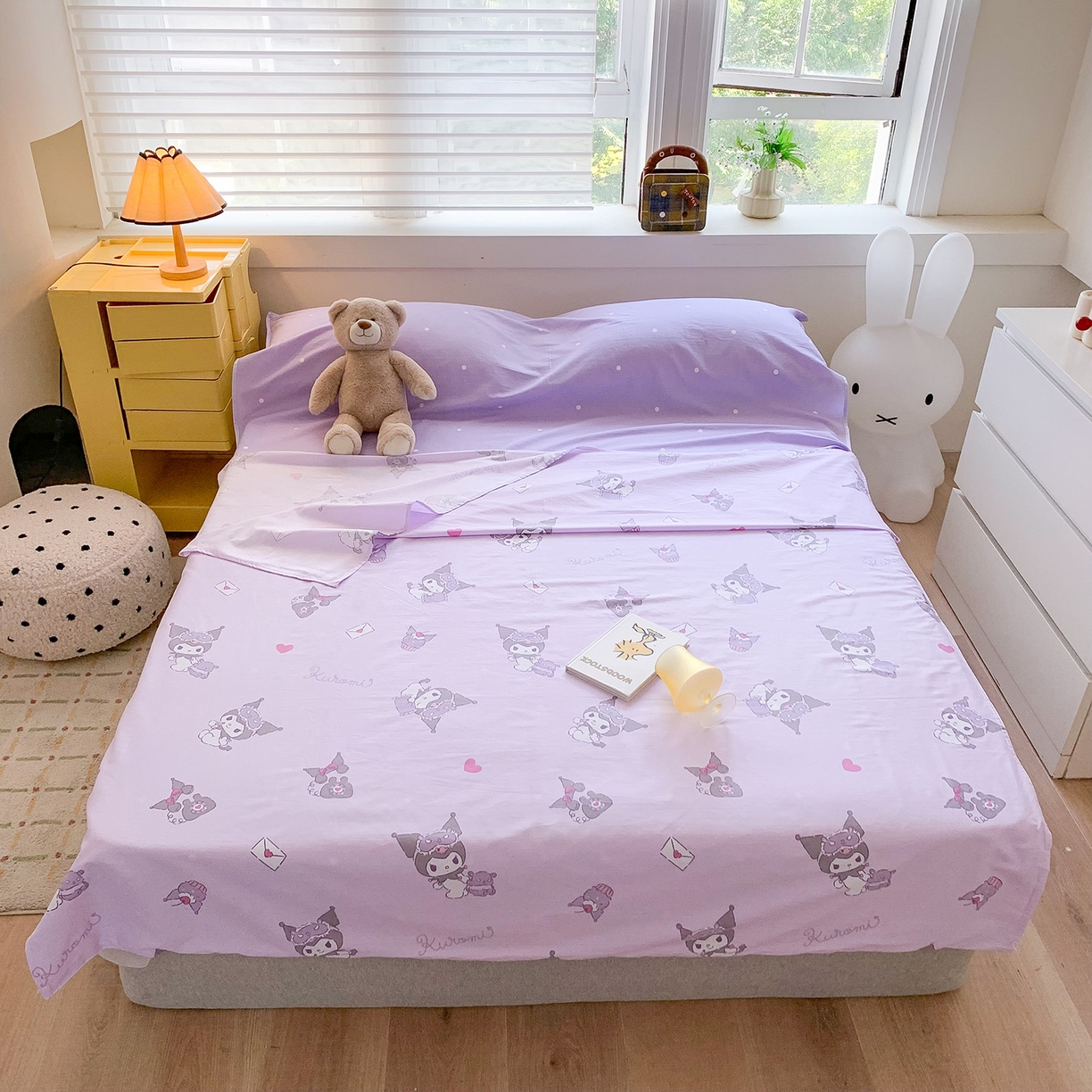 91家纺网 家纺一手货源 找家纺 （总）玉元坊 2026新款三丽鸥正版授权儿童卡通全棉纯棉旅行隔脏睡袋火车出行睡袋