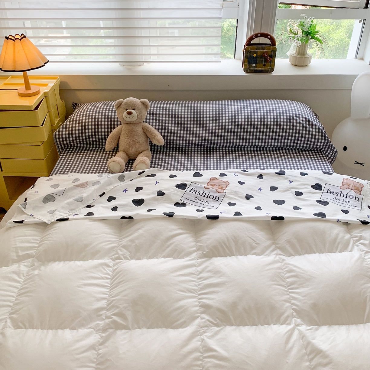 91家纺网 家纺一手货源 找家纺 玉元坊 2026新款三丽鸥正版授权儿童卡通全棉纯棉旅行隔脏睡袋火车出行睡袋 爱心小熊