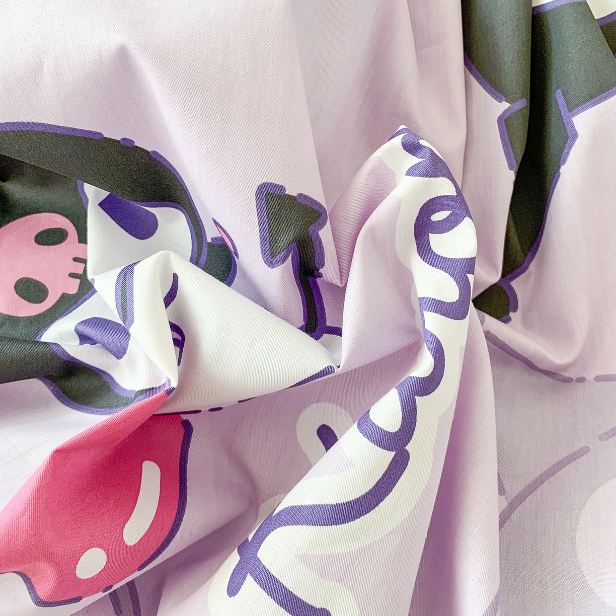 91家纺网 家纺一手货源 找家纺 玉元坊 2026新款三丽鸥正版授权儿童卡通全棉纯棉旅行隔脏睡袋火车出行睡袋 库洛米