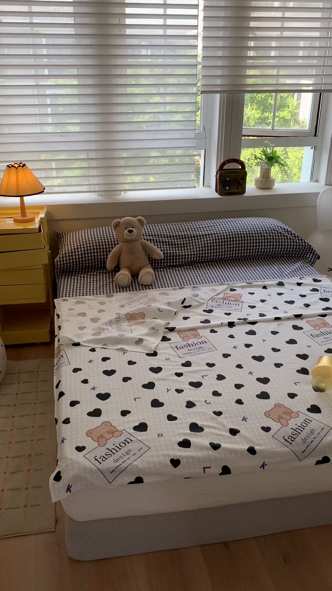 91家纺网 家纺一手货源 找家纺 玉元坊 2026新款三丽鸥正版授权儿童卡通全棉纯棉旅行隔脏睡袋火车出行睡袋 爱心小熊