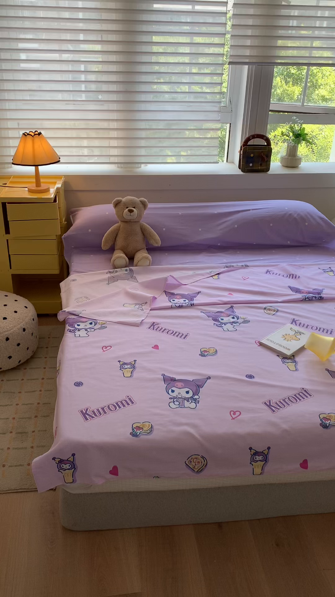 91家纺网 家纺一手货源 找家纺 玉元坊 2026新款三丽鸥正版授权儿童卡通全棉纯棉旅行隔脏睡袋火车出行睡袋 甜甜库洛米