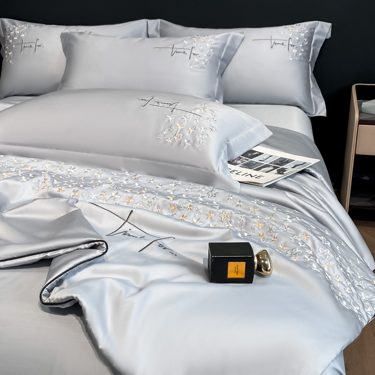 91家纺网 家纺一手货源 找家纺 （总）新方向 2026刺绣A类20%蚕丝天丝棉夏被四件套 65%60s兰精天丝 35%100支长绒棉-星耀