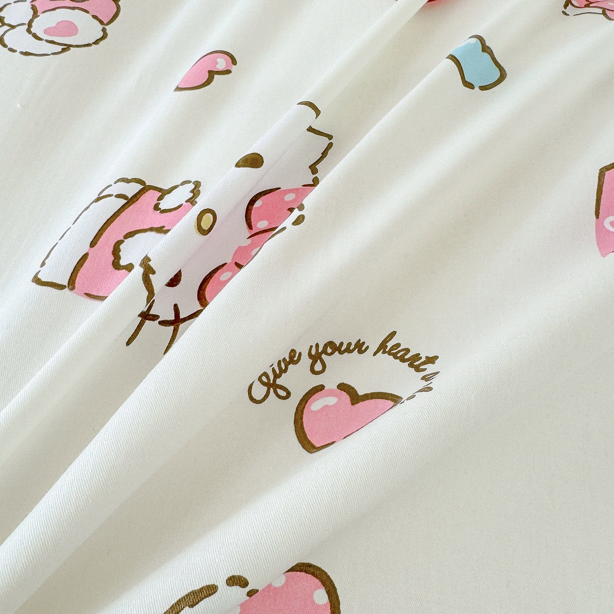 91家纺网 家纺一手货源 找家纺 玉元坊 2026新款三丽鸥正版库洛米美乐蒂凯蒂猫全棉纯棉0.9m学生宿舍床三件套基础款 公主kt