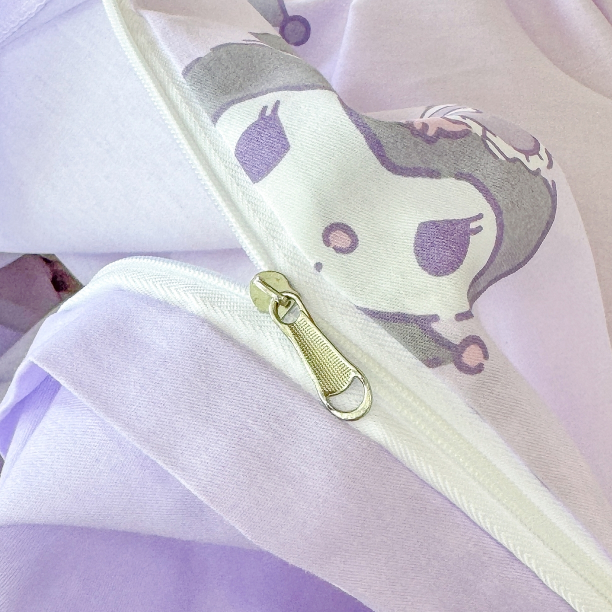 91家纺网 家纺一手货源 找家纺 玉元坊 2026新款三丽鸥正版库洛米美乐蒂凯蒂猫全棉纯棉0.9m学生宿舍床三件套基础款 库洛米宝贝