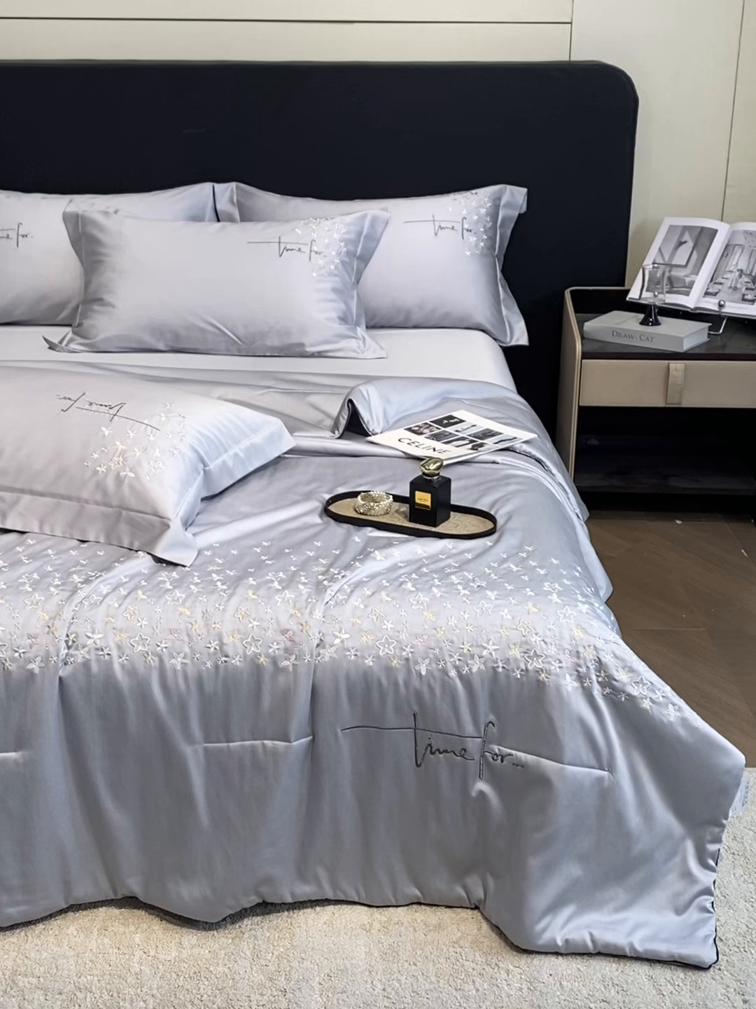 91家纺网 家纺一手货源 找家纺 （总）新方向 2026刺绣A类20%蚕丝天丝棉夏被四件套 65%60s兰精天丝 35%100支长绒棉-星耀