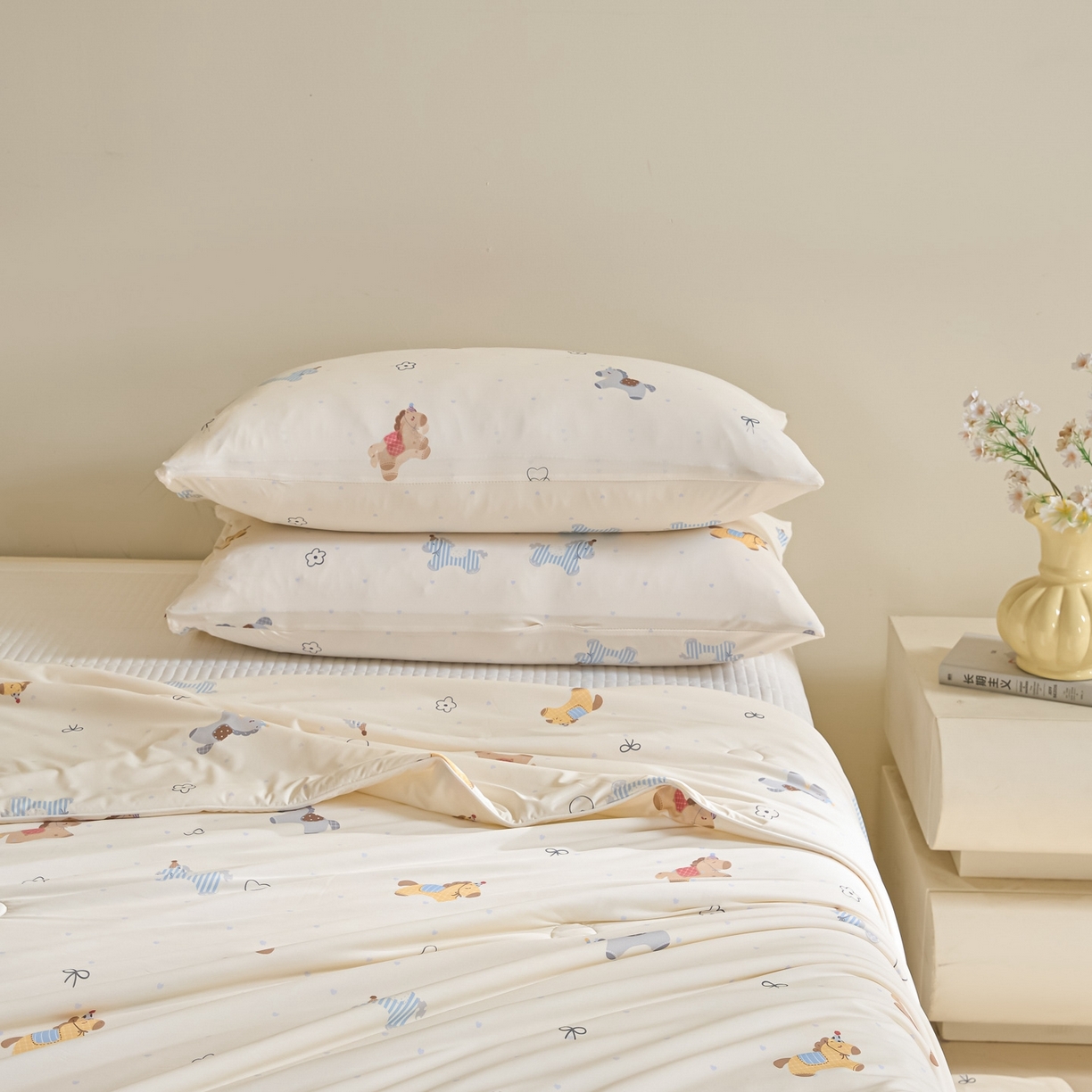 91家纺网 家纺一手货源 找家纺 （总）一加一 2026新款A类凉感冰皮印花冰蚕被夏被夏凉被空调被