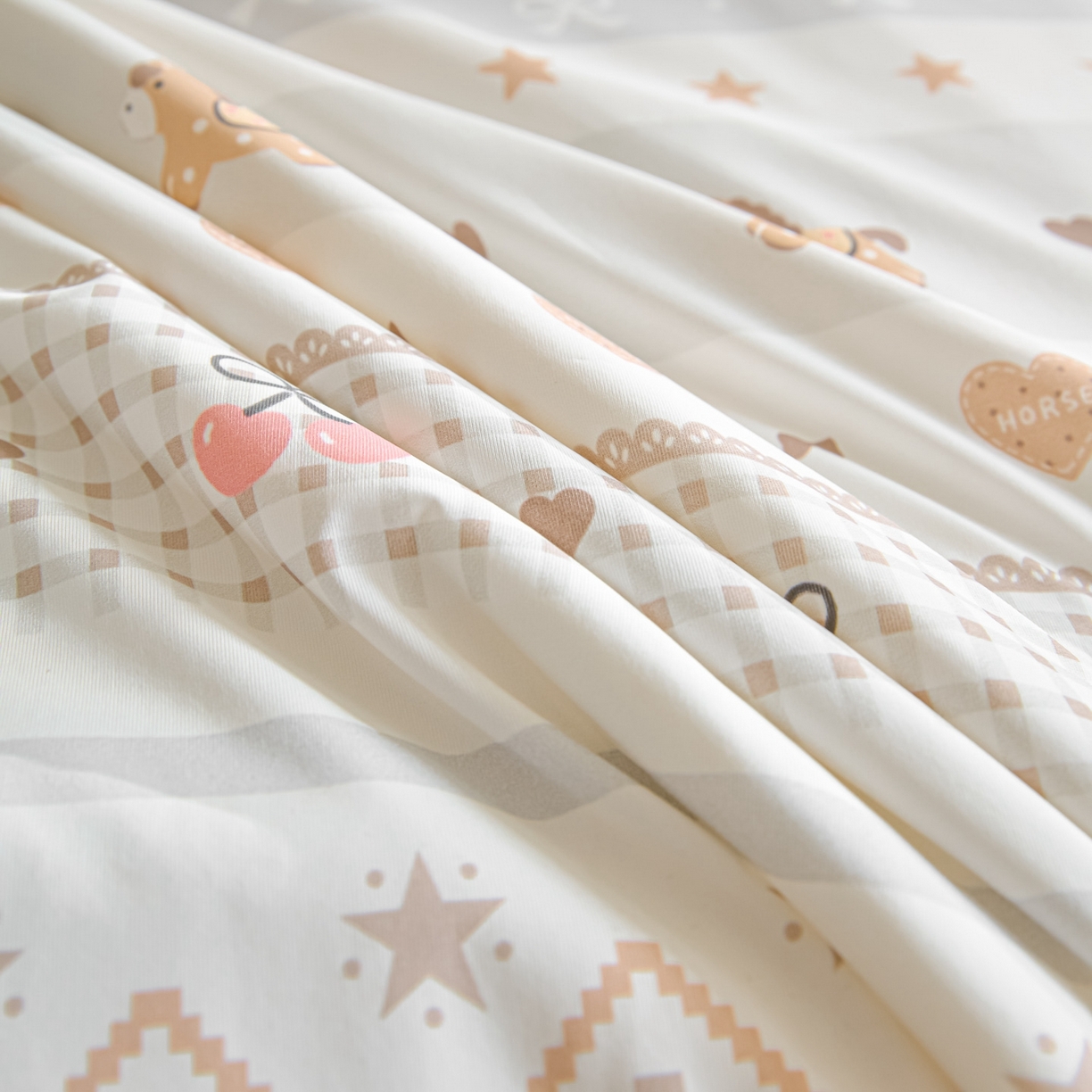 91家纺网 家纺一手货源 找家纺 一加一 2026新款A类凉感冰皮印花冰蚕被夏被夏凉被空调被 木马时光