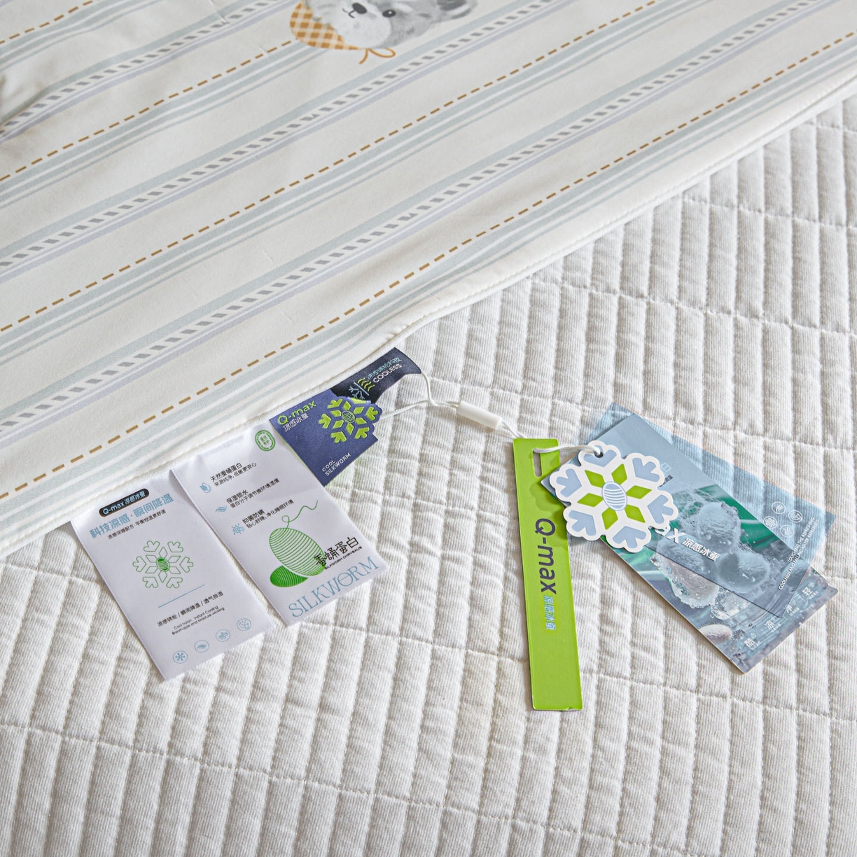 91家纺网 家纺一手货源 找家纺 一加一 2026新款A类凉感冰皮印花冰蚕被夏被夏凉被空调被 元气DOG