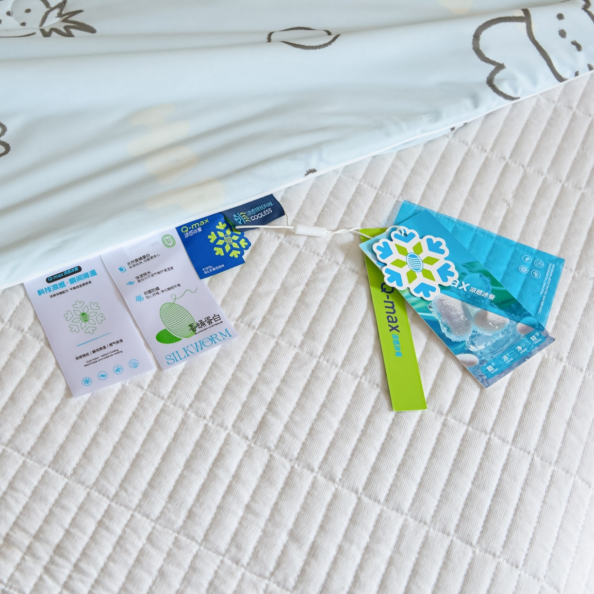 91家纺网 家纺一手货源 找家纺 一加一 2026新款A类凉感冰皮印花冰蚕被夏被夏凉被空调被 夏日甜猫