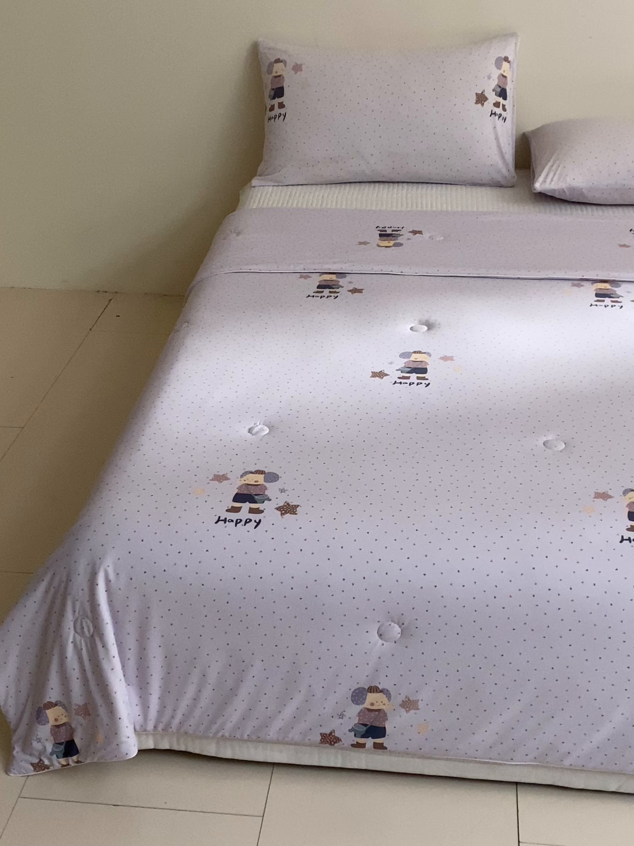 91家纺网 家纺一手货源 找家纺 一加一 2026新款A类凉感冰皮印花冰蚕被夏被夏凉被空调被 童心象语