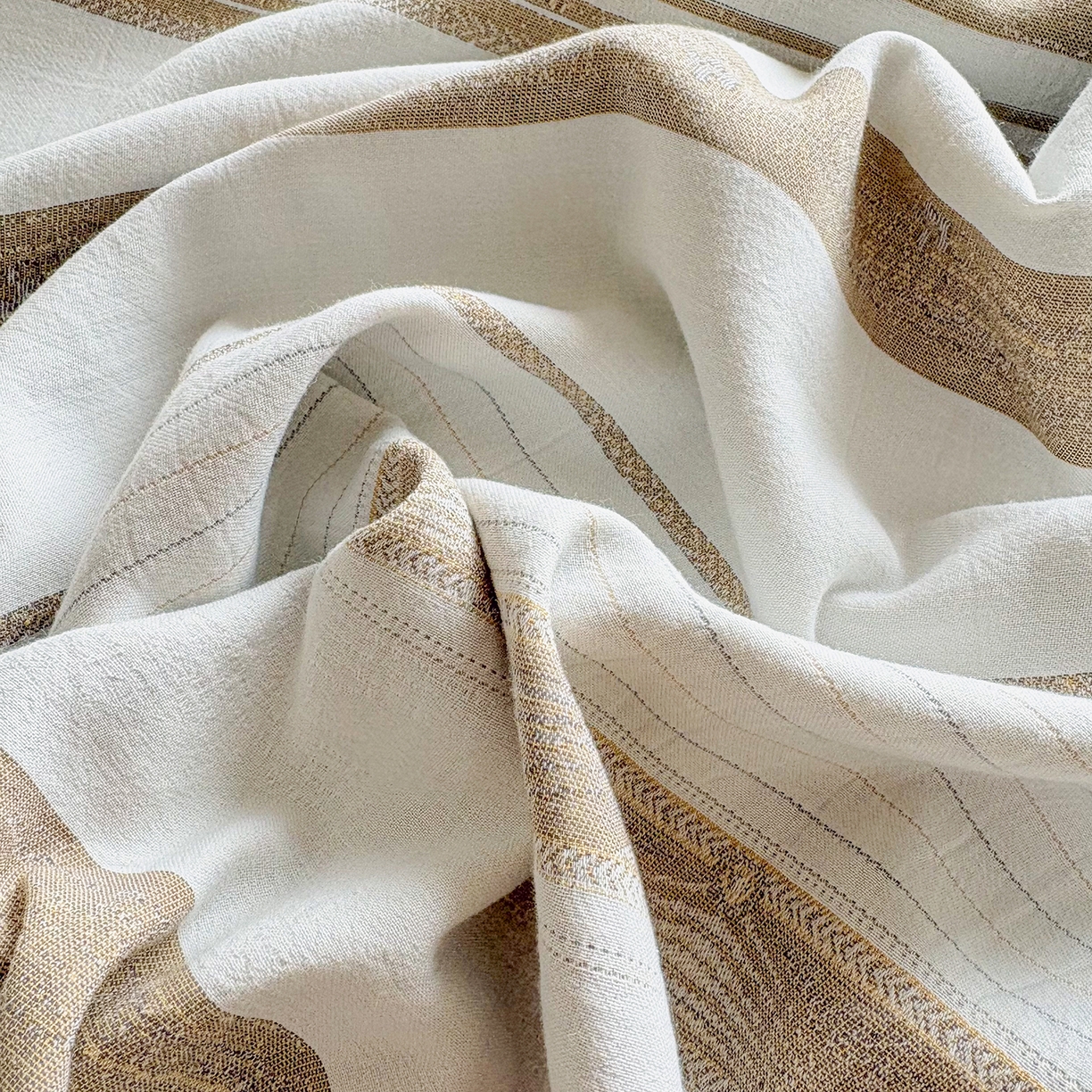 91家纺网 家纺一手货源 找家纺 贝尔 2026新款全棉色织提花双层纱单枕套 岛屿灰