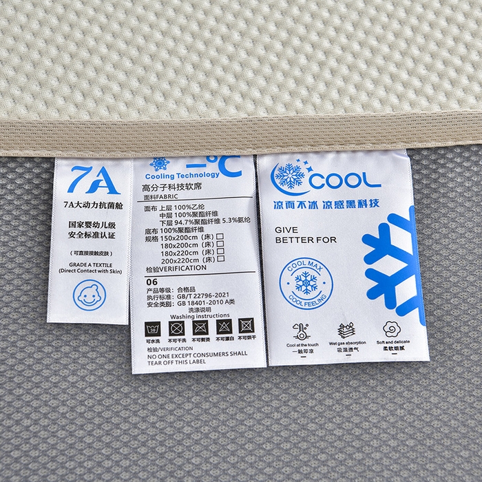 91家纺网 家纺一手货源 找家纺 绒耀家纺 直播新款加厚复合冰豆豆PE高分子凉感丝双面提花凉席三件套双层花边（控价最低139起） 静庭玫瑰-白