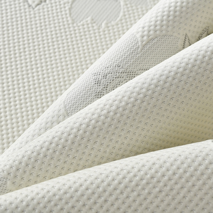 91家纺网 家纺一手货源 找家纺 绒耀家纺 直播新款加厚复合冰豆豆PE高分子凉感丝双面提花凉席三件套双层花边（控价最低139起） 静庭玫瑰-白