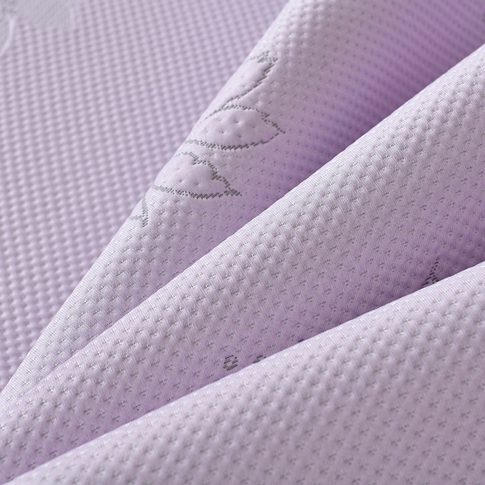 91家纺网 家纺一手货源 找家纺 绒耀家纺 直播新款加厚复合冰豆豆PE高分子凉感丝双面提花凉席三件套双层花边（控价最低139起） 静庭玫瑰-紫