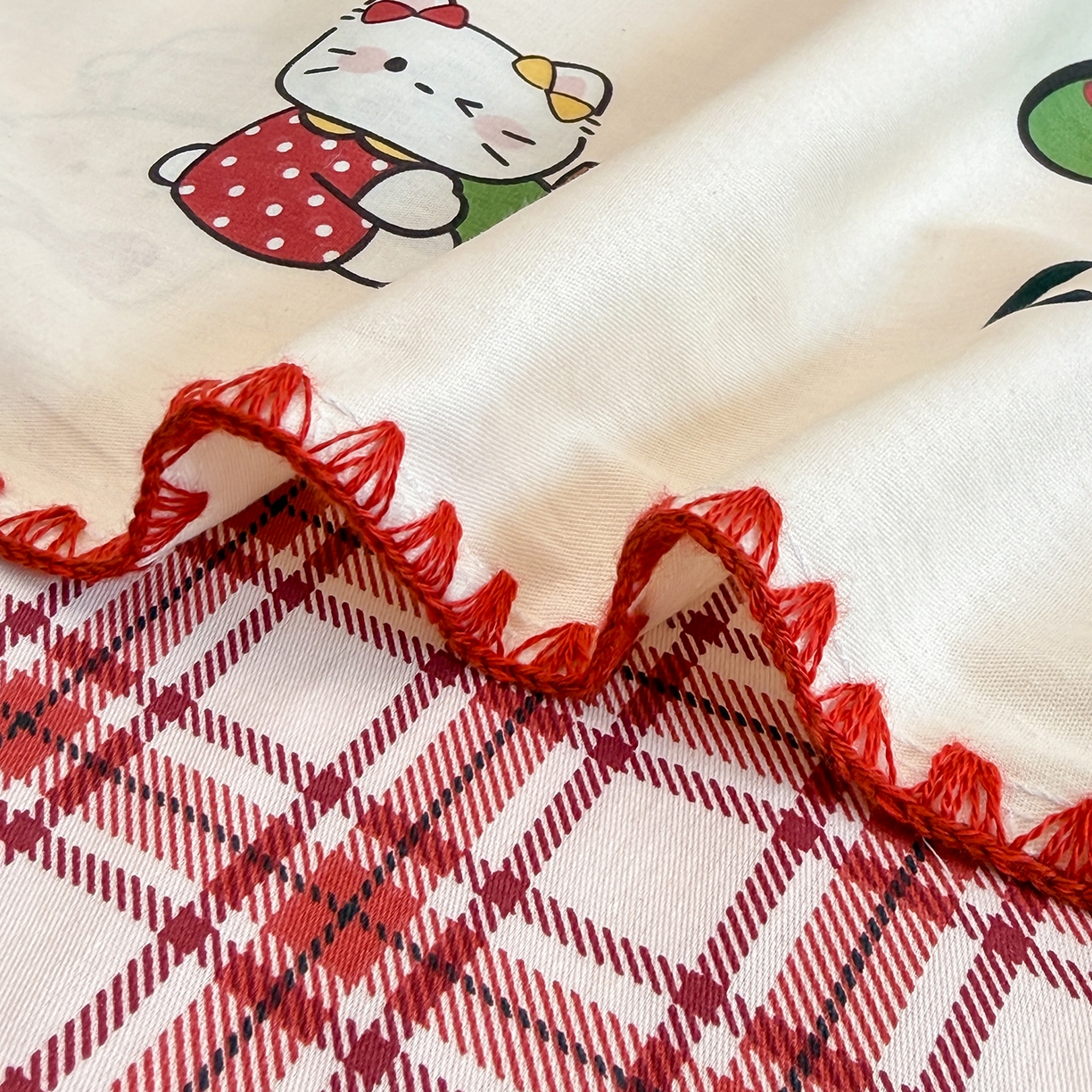 91家纺网 家纺一手货源 找家纺 （总）女子家纺 2026新款贝壳边三角针12868全棉纯棉四件套