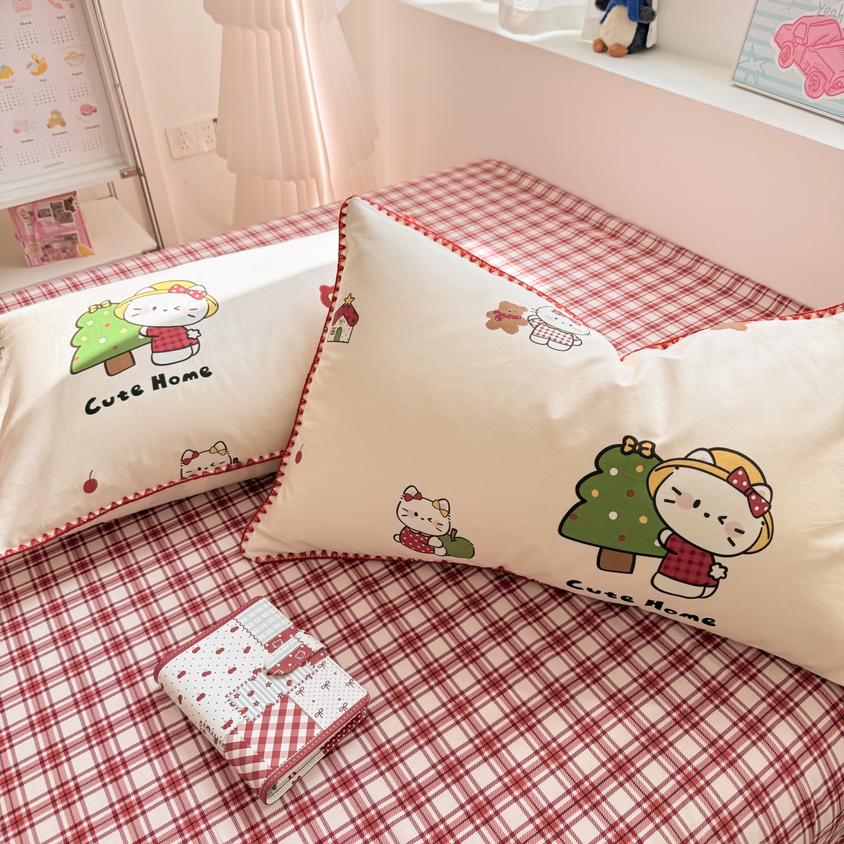 91家纺网 家纺一手货源 找家纺 （总）女子家纺 2026新款贝壳边三角针12868全棉纯棉四件套