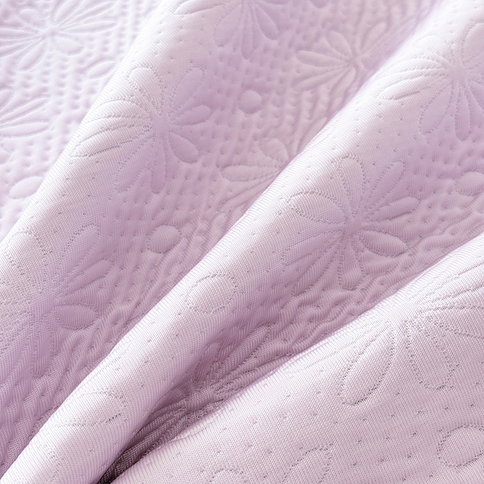 91家纺网 家纺一手货源 找家纺 苏米娜家纺SUMINA 2026新款PE高分子弯边工艺双层花边床裙款凉席三件套-梦幻 梦幻-星云紫