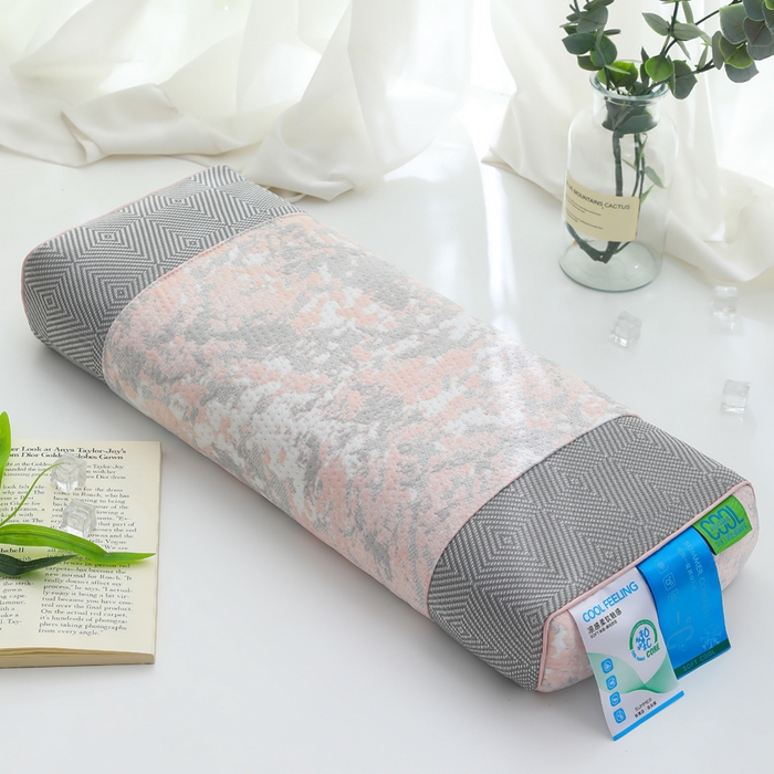 仁宇枕业 2026新款山水画夏凉宫廷枕头荞麦枕头枕芯 山水画夏凉宫廷荞麦枕-粉