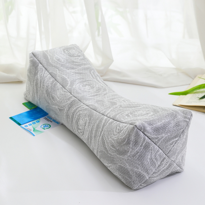 仁宇枕业 2026新款夏凉冰爽菊花宫廷老虎护颈荞麦枕头枕芯 玫瑰花夏凉老虎荞麦枕-灰色