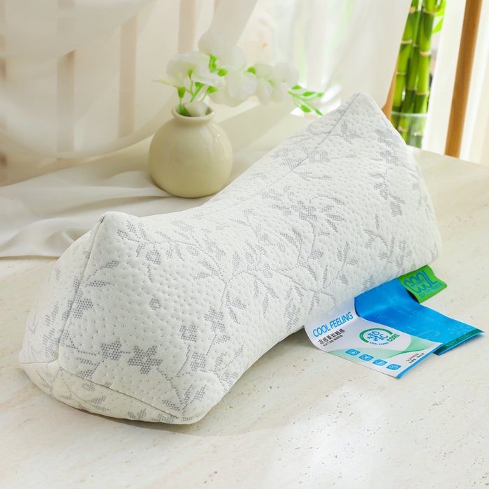 91家纺网 家纺一手货源 找家纺 （总）仁宇枕业 2026新款紫藤花反弓型三角护颈护头夏凉荞麦枕头枕芯