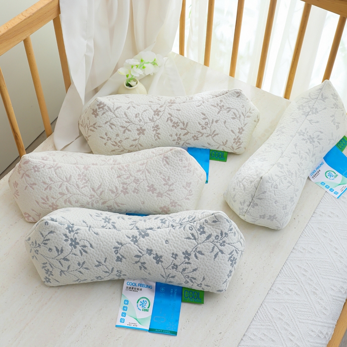 仁宇枕业 2026新款紫藤花反弓型三角护颈护头夏凉荞麦枕头枕芯 组合图仅供展示-不可下单
