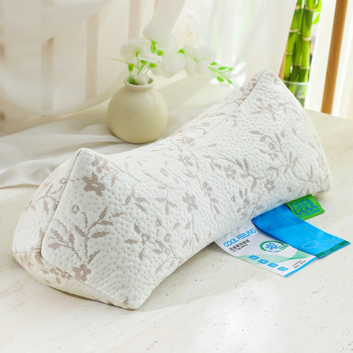 91家纺网 家纺一手货源 找家纺 （总）仁宇枕业 2026新款紫藤花反弓型三角护颈护头夏凉荞麦枕头枕芯